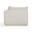 Pemberly Row Contemporary Cream Modular Outdoor Corner Chair