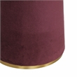 Pemberly Row Contemporary Accent Burgundy Finish Velvet Floor Lamp