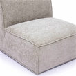 Pemberly Row Contemporary Taupe Chenille Basketweave Armless Chair