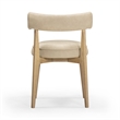 Pemberly Row Contemporary Cream Performance Vegan Leather Dining Chair