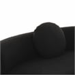 Pemberly Row Upholstered Contemporary Accent Black Boucle Sectional