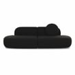 Pemberly Row Upholstered Contemporary Accent Black Boucle Sofa