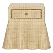 Pemberly Row Contemporary Accent Natural Finish Rattan Nightstand