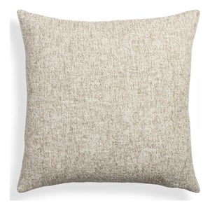 Pemberly Row Contemporary Washed Beige Boucle 20&quot Square Accent Pillow