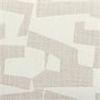 Pemberly Row Cream Vegan Leather and 2-Tone Jacquard Counter Stool