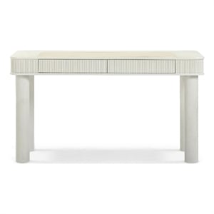 Pemberly Row Contemporary Accent Cream Finish Executive Work Desk