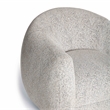 Pemberly Row Contemporary Black and White Woven Fabric Swivel Chair