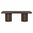 Pemberly Row Contemporary Accent Dark Brown Ash Dining Table