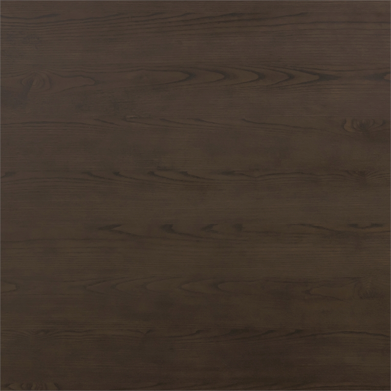 Pemberly Row Contemporary Accent Dark Brown Ash Dining Table