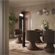 Pemberly Row Contemporary Accent Dark Brown Oak Dining Table