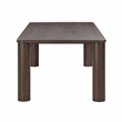 Pemberly Row Contemporary Accent Dark Brown Oak Dining Table