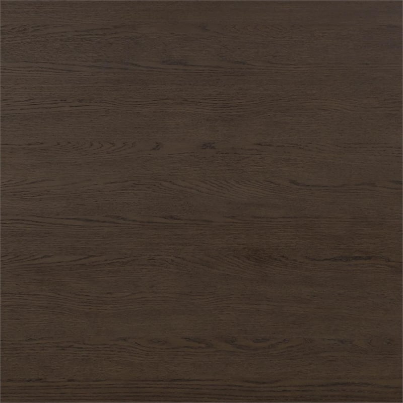 Pemberly Row Contemporary Accent Dark Brown Oak Dining Table