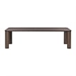 Pemberly Row Contemporary Accent Dark Brown Oak Dining Table