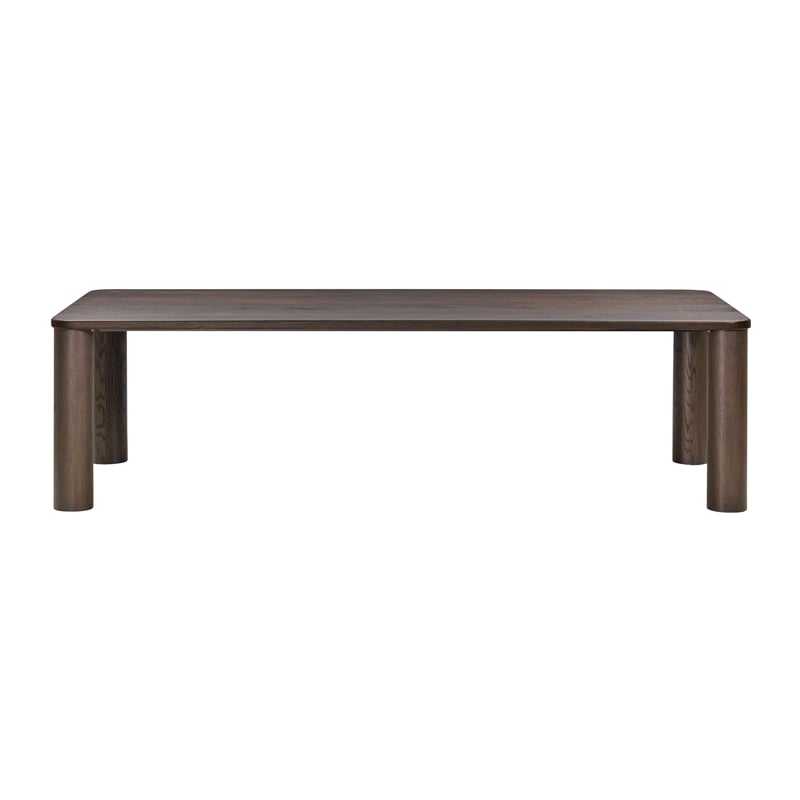 Pemberly Row Contemporary Accent Dark Brown Oak Dining Table