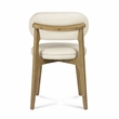 Pemberly Row Contemporary Cream Performance Vegan Leather Dining Chair