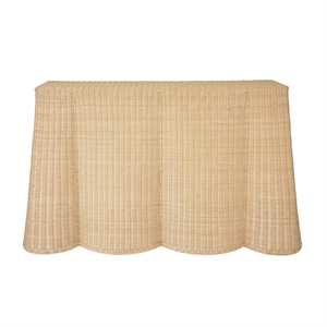 Pemberly Row Contemporary Accent Natural Rattan Console Table