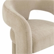 Pemberly Row Contemporary Taupe Performance Chenille Dining Chair