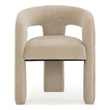 Pemberly Row Contemporary Taupe Performance Chenille Dining Chair