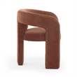 Pemberly Row Contemporary Rust Red Performance Chenille Dining Chair