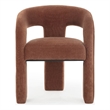 Pemberly Row Contemporary Rust Red Performance Chenille Dining Chair