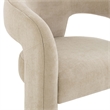 Pemberly Row Contemporary Taupe Performance Chenille Counter Stool