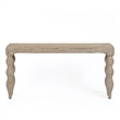 Pemberly Row Contemporary Accent Natural Rattan Console Table