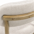 Pemberly Row Contemporary Cream Performance Fabric Counter Stool