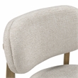 Pemberly Row Contemporary Cream Performance Fabric Counter Stool
