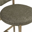 Pemberly Row Contemporary Green Performance Fabric Counter Stool