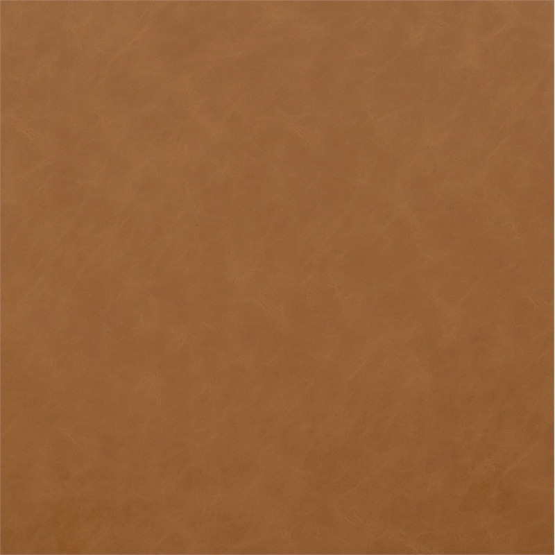 Pemberly Row Contemporary Accent Brown Vegan Leather Dining Chair