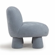 Pemberly Row Contemporary Blue Upcycled Chenille Accent Chair