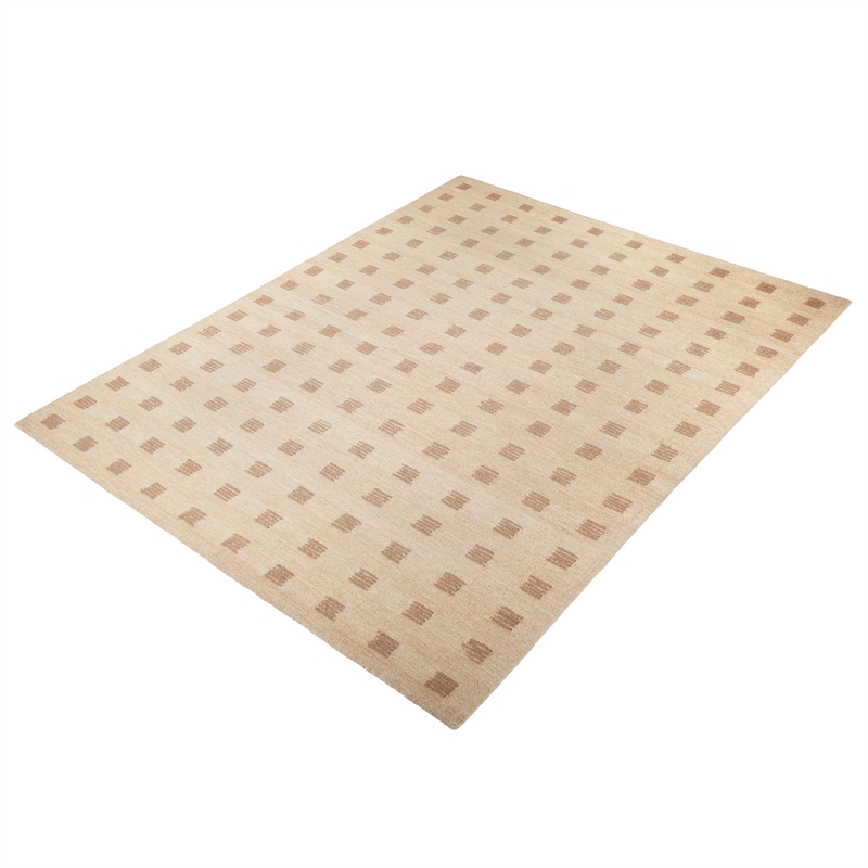 Pemberly Row Contemporary Natural Hand-Tufted Large 9' x 12' Floor Rug
