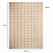 Pemberly Row Contemporary Natural Hand-Tufted Large 9' x 12' Floor Rug