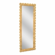 Pemberly Row Contemporary Accent Long Natural Rattan Wall Mirror