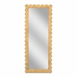 Pemberly Row Contemporary Accent Long Natural Rattan Wall Mirror