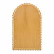 Pemberly Row Contemporary Jumbo Natural Rattan Arched Wall Mirror