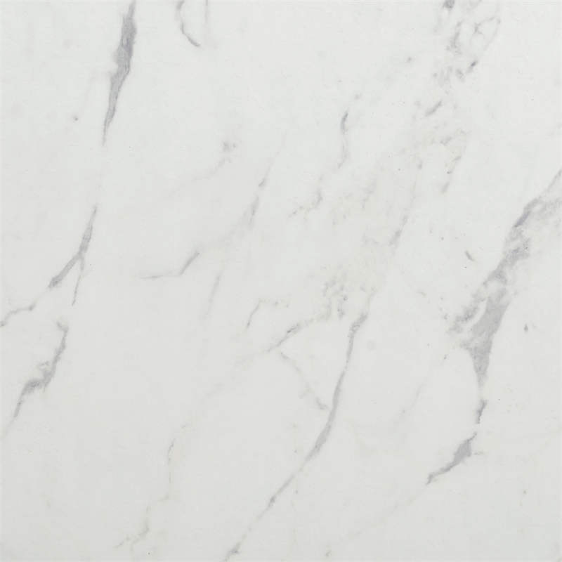 Pemberly Row Contemporary Accent White Finish Marble Coffee Table