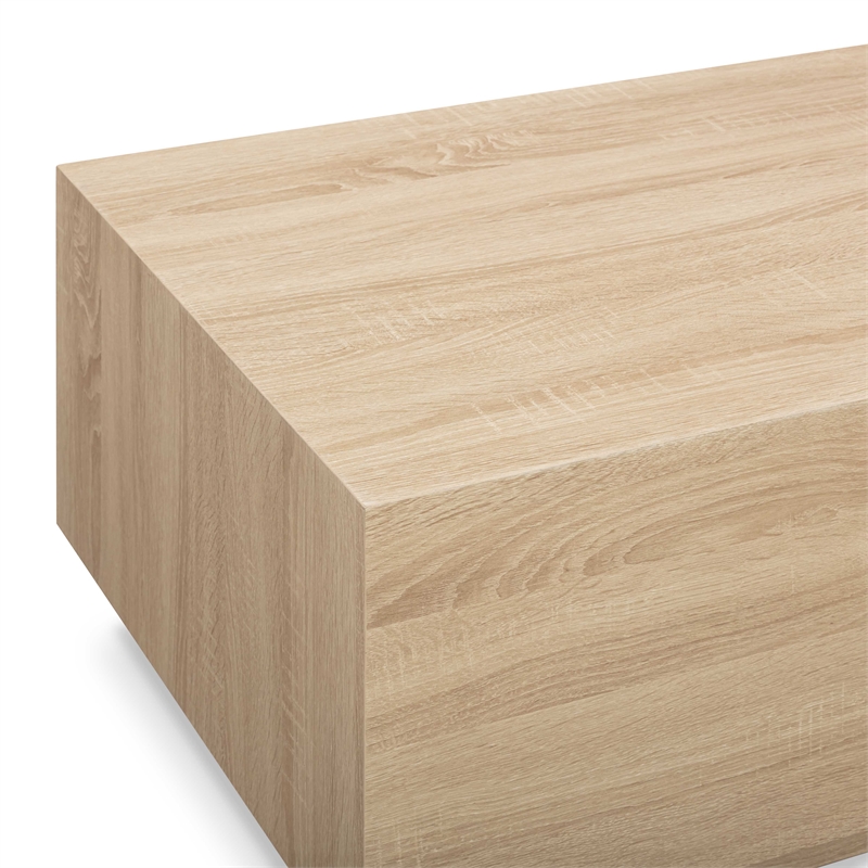 Pemberly Row Contemporary Coffee Table in Faux Wood Coffee Table