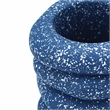 Pemberly Row Contemporary Accent Speckled Blue Stacked/Sculptural Rings Vase