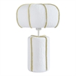 Pemberly Row Contemporary Accent Cotton Mache Finish Table Lamp