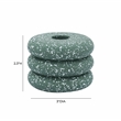 Pemberly Row Contemporary Speckled Green Stacked Candleholder