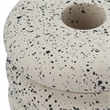 Pemberly Row Contemporary Speckled Cream Stacked Candleholder