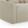 Pemberly Row Contemporary Warm Gray Boucle Upholstered Daybed