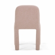 Pemberly Row Contemporary Light Pink Performance Chenille Dining Chair