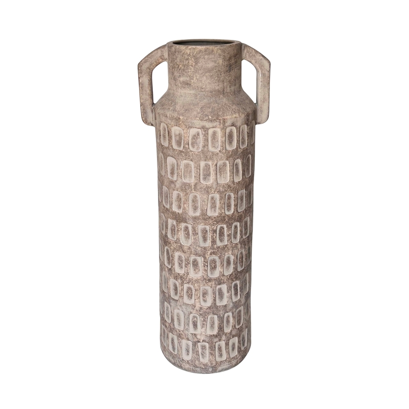 Pemberly Row Contemporary Accent Earthenware Diode Flower Vase