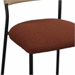 Pemberly Row Maroon Performance Boucle Dining Chair - Set of 2