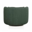 Pemberly Row Contemporary Forest Green Chenille Swivel Accent Chair