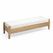 Pemberly Row Contemporary Cream Performance Basketweave Bench