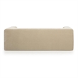 Pemberly Row Contemporary Taupe Upcycled Chenille Upholstered Sofa