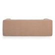 Pemberly Row Contemporary Accent Peach Upcycled Chenille Sofa